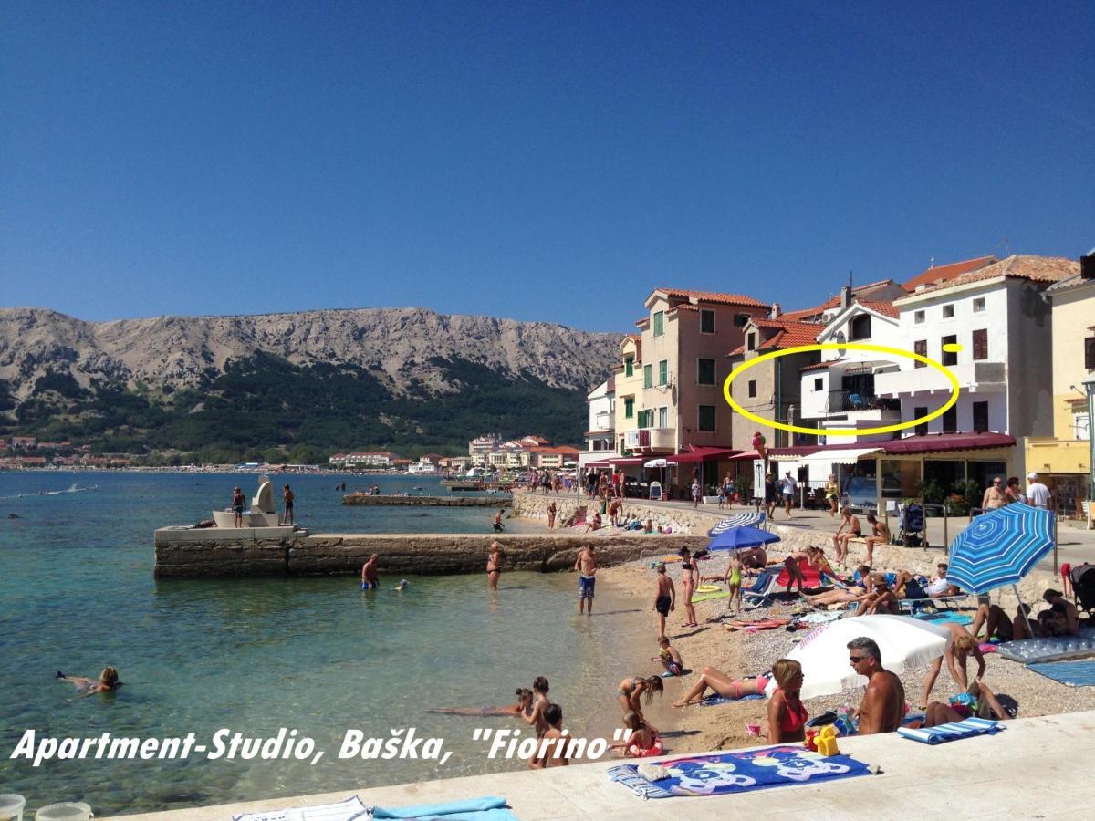 Baska Apartment-Studio Fiorino 外观 照片